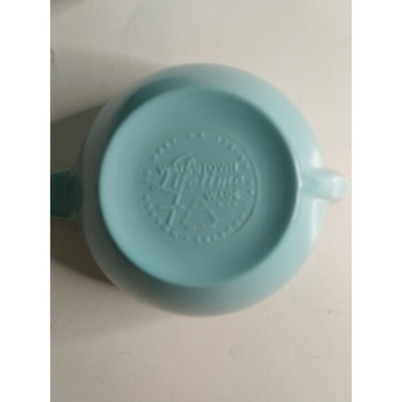Watertown Lifetime Wear Robin Egg - Turquoise Blue Creamer & 2 Sugar Bowls - Picture 5 of 9